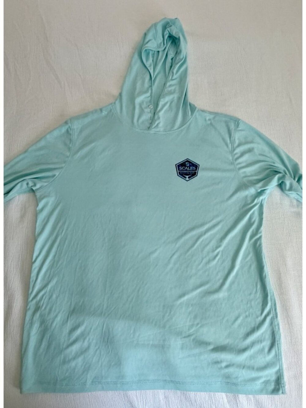 Scales Gear Fly Sail Pro Performance Hoodie 2XL Light Blue Activewear (READ)
